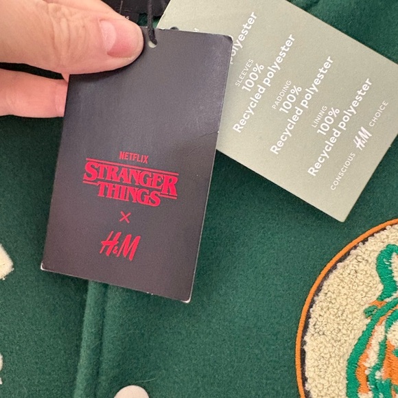 NWT Stranger Things H&M Varsity Jacket sz S - Picture 7 of 7